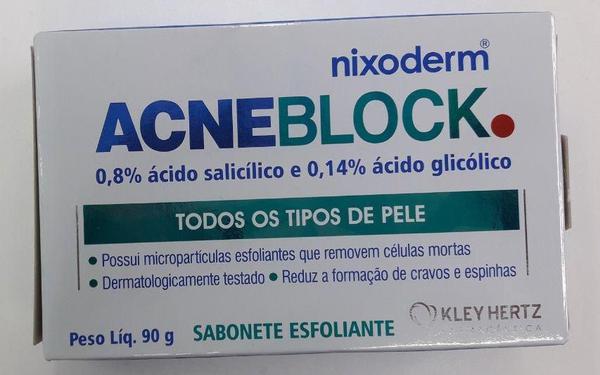 Acneblock Sabonete Esfoliante Todos Tipos de Pele 90g - Kley - Kley Hertz