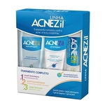 Acnezil Kit De Tratamento Completo Com Loção Adstringente + Gel De Limpeza + Gel Secativo