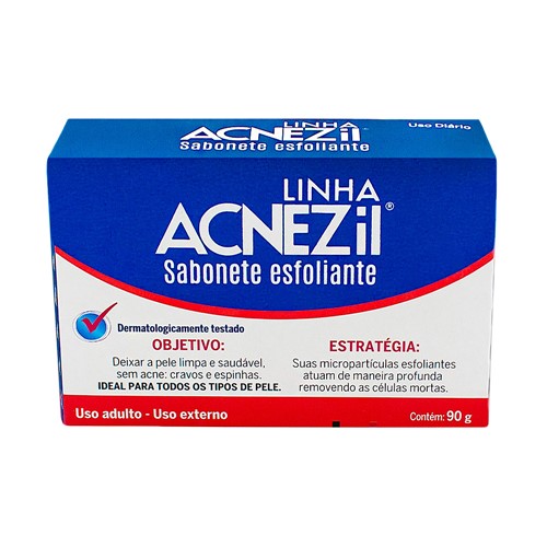 Acnezil Sabonete Esfoliante com 90g
