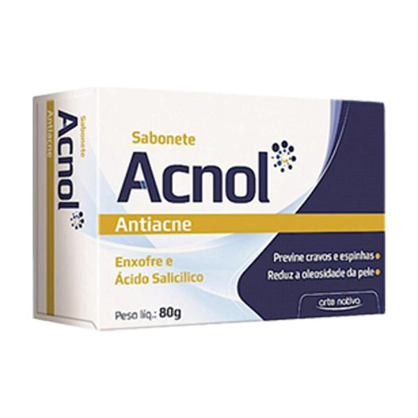 Acnol Sabonete Antiacne Atua na Prevenção de Cravos Espinhas Reduzindo Oleosidade da Pele 4x80g - Arte Nativa