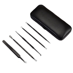 Aço inoxidável Acne Needle 5 conjuntos de ferramentas de beleza Blackhead Acne Acne agulha