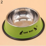 Aço Inoxidável Anti-derrapante Cão De Estimação Comida De Gato Tigela De água Tigela De Alimentação De Animais De Estimação
