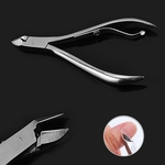 Aço Inoxidável Clipper Edge Nail Tip Toe Cutter False Manicure Salon Scissors
