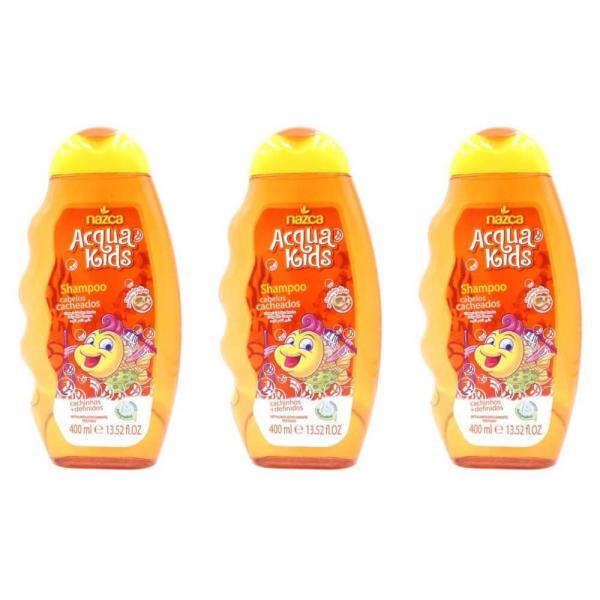 Acqua Kids Cabelos Cacheados Shampoo 400ml (Kit C/03)