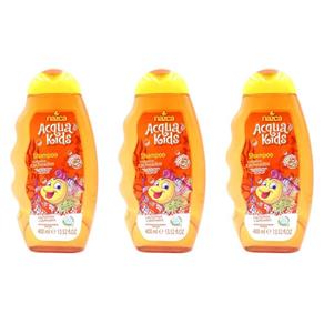 Acqua Kids Cabelos Cacheados Shampoo 400ml - Kit com 03