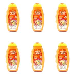 Acqua Kids Cabelos Cacheados Shampoo 400ml - Kit com 06