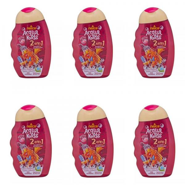 Acqua Kids 2em1 Milk Shake Shampoo 250ml (Kit C/06)