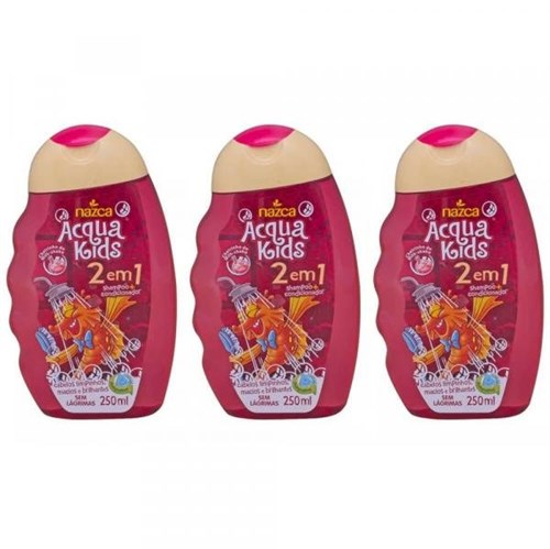 Acqua Kids 2em1 Milk Shake Shampoo 250ml (Kit C/03)