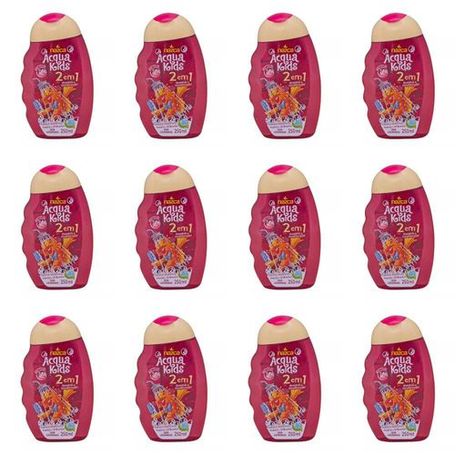 Acqua Kids 2em1 Milk Shake Shampoo 250ml (kit C/12)