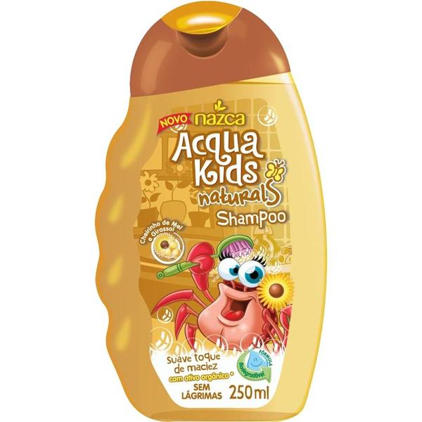 Acqua Kids Naturals Shampoo Mel e Girassol 250ml - Nazca