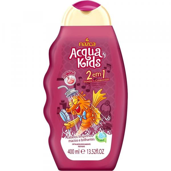 Acqua Kids Shampoo 2 em 1 Milk Shake 400ml - Nazca