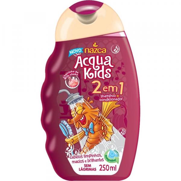 Acqua Kids Shampoo 2 em 1 Milk Shake 250ml - Nazca