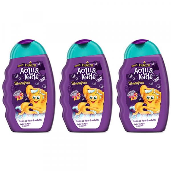 Acqua Kids Tutti Frutti Shampoo Infantil 250ml (Kit C/03)