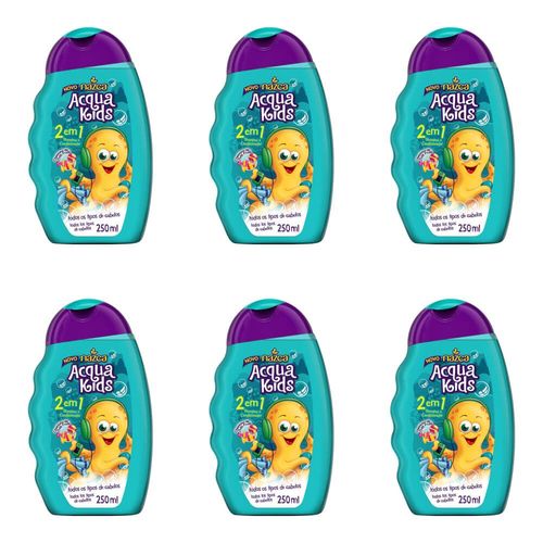 Acqua Kids Tutti Frutti Shampoo Infantil 2em1 250ml (kit C/06)