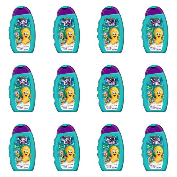 Acqua Kids Tutti Frutti Shampoo Infantil 2em1 250ml (Kit C/12)