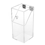 Espelho acrílico transparente caixa de armazenamento Arranjo Escova Caso Organizador