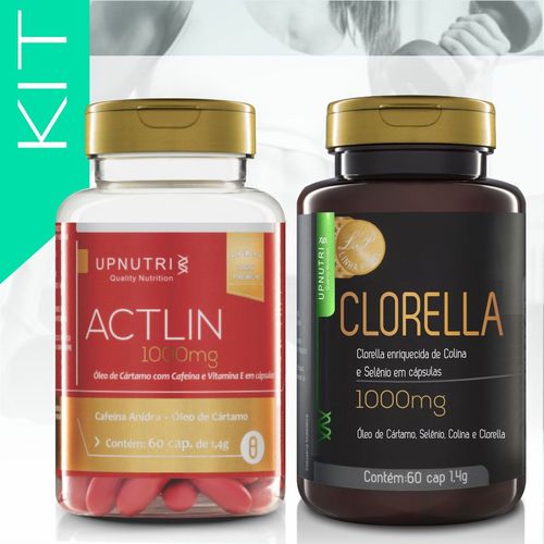 Actlin 60 Cap. 1000mg+ Clorella 60 Cap. 1000mg- Upnutri