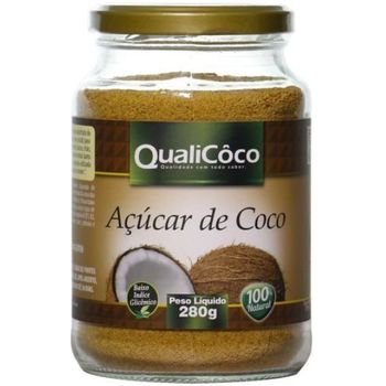 Açúcar de Coco 280g Natural QualiCôco