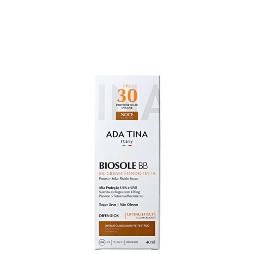 Ada Tina Biosole Bb Cream FPS30 Noce - Protetor Facial com Cor 40ml