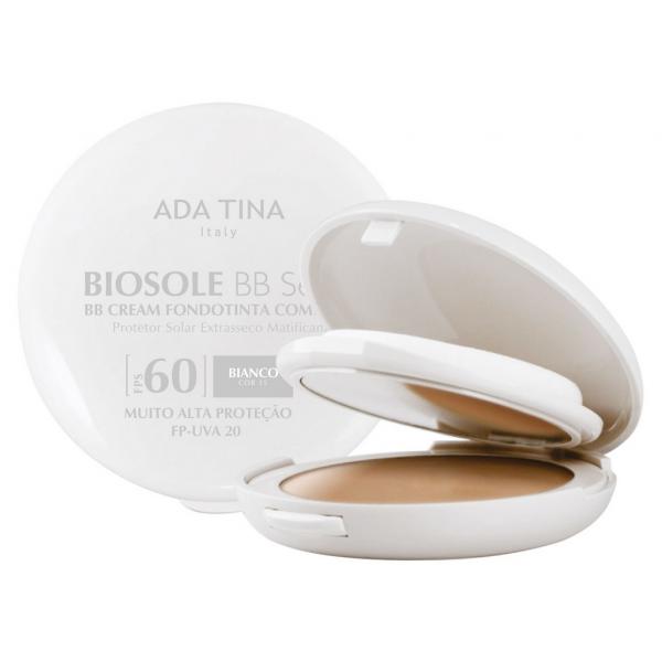 Ada Tina Biosole BB Cream Secco Compatto FPS 60 Bianco Cor 15 - Protetor Solar 10g