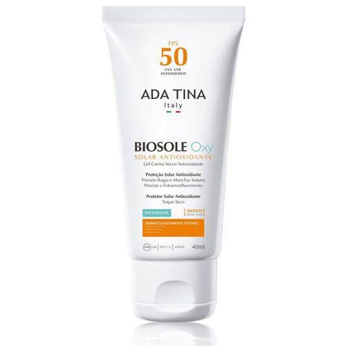 Ada Tina Biosole Oxy Fps 50 - Protetor Solar Antioxidante 40ml