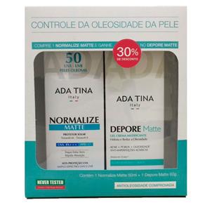 Ada Tina Matte Kit - Normalize Matte Fps 50 + Depore Matte com 30% de Desconto Kit