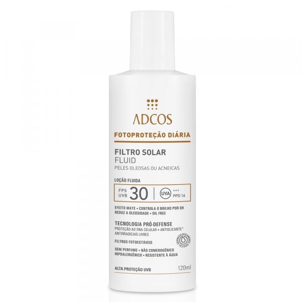 Adcos Filtro Solar Fluid Fps 30 - 120 Gr - Adcos Industria