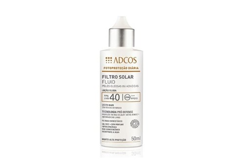 Adcos Filtro Solar Fluid FPS40 Peles Oleosas e Acneicas 50ml