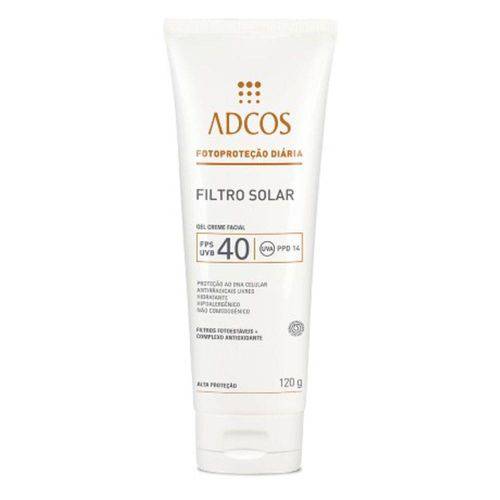Adcos Filtro Solar Hidratante Fps40 Gel Creme - 120g