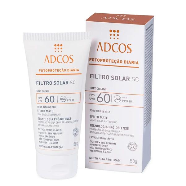 Adcos Professional Filtro Solar FPS 60 Soft Cream 50g