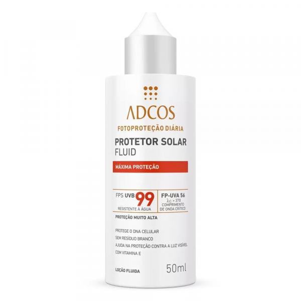 Adcos Protetor Solar FPS 99 Fluid Máxima Proteção 50ml + 6g Vitamina C 20