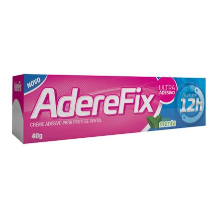 Aderefix Creme Ultra Adesivo para Dentadura Sabor Menta 40g