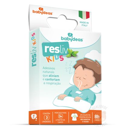 Adesivo para Alívio e Conforto Nasal Resliv Kids (3a+) - Babydeas