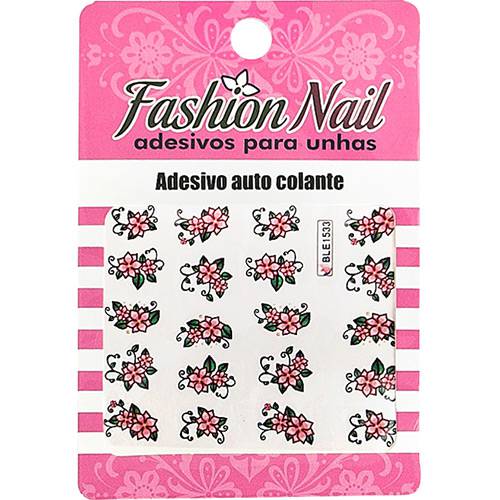 Adesivo para Unhas Fashion Nail BLE 1533 - Flor