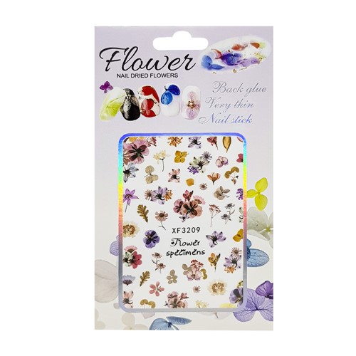 Adesivo para Unhas Flor 3D Flower Nail Dried Manicure Xf3209