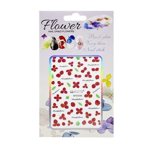 Adesivo para Unhas Flor 3D Flower Nail Dried Manicure Xf3236