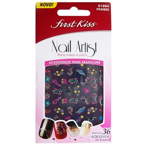 Adesivos para Unhas Nail Artist 51994 - Fkns02 First Kiss