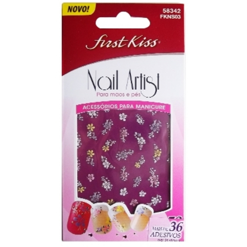Adesivos para Unhas Nail Artist 58342 - Fkns03 First Kiss