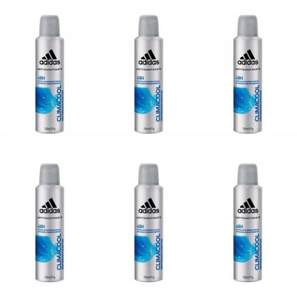 Adidas Climacool Desodorante Aerosol Masculino 150ml (Kit C/06)