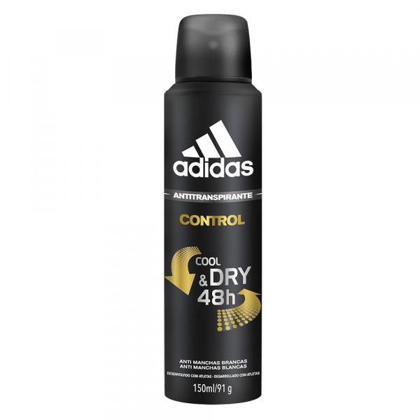 Adidas - Desodorante Antitranspirante Masculino Control Antimanchas Brancas - 150ml