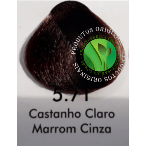 Adlux Coloração 5.71 Castanho Claro Marrom Cinza