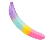 Adorável Colorido Banana Suave Aumento Lento Squeeze Aliviar O Estresse Crianças Adultos Brinquedo