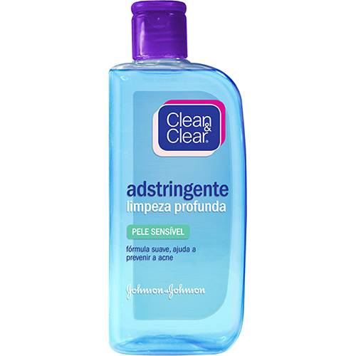 Adstringente Clean & Clear Limpeza Profunda Pele Sensível 200ml