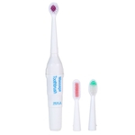 Adulto Waterproof dentes Escova de dentes automática escova rotativa Whitening com 2 cabeças de escova