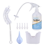 Adults & Kids Ear Irrigation Cleaning Kit Ear Wax Removal Kit with Ear Washing Syringe Squeeze Bulb Ear Care