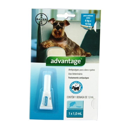 Advantage Antipulgas e Carrapatos Cães 4 a 10kg - Bayer