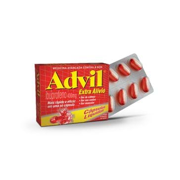 Advil Extra Alívio 400 Mg Pfizer 8 Cápsulas