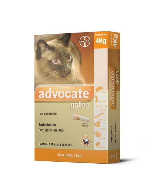 Advocate Antipulgas para Gatos Até 4 Kg - Bayer