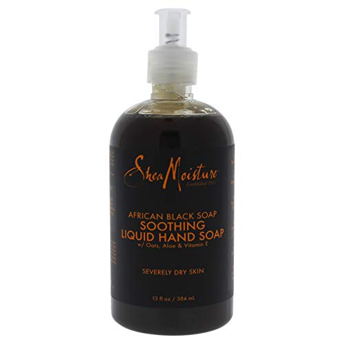 African Black Soap Soothing Liquid Hand Soap By Shea Moisture For Unisex - 13 Oz Hand Soap