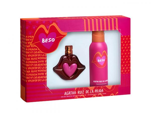 Agatha Ruiz de La Prada Coffret Perfume Feminino - Beso Edt 100 Ml + Desodorante